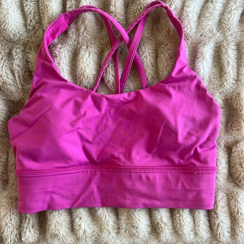 lululemon athletica Vibrant Pink Sports Bra